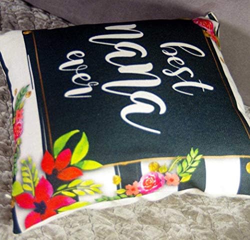 Decopow Best Nana ikad bacanje jastuka, poklopac pamučnog platnenog dekorativnog jastuka od jastuče 18