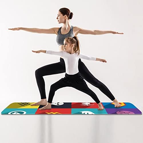 Prostirka za jogu 72 x 24 Super Iterms ekološka podloga za neklizajuće fitnes vježbe za Pilates