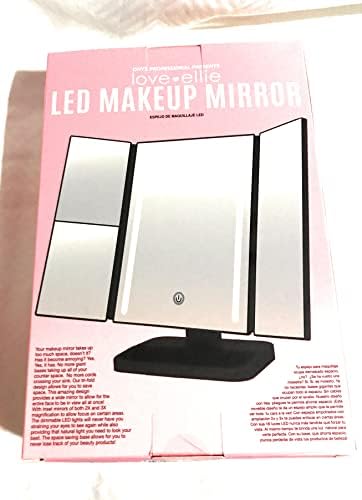 Love Ellie LED Makeup trostruko ogledalo, crno
