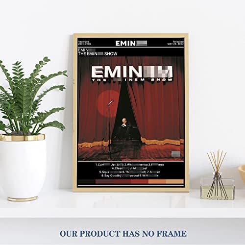 Eminem Poster - 12x16 inča bez okvira stilski dekor sobe estetski Poster muzički Album Vintage