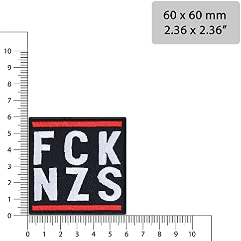 FCK NZS šivajte na patch - Anti nacističko gvožđe na zakrpe za Jevreje, anti rat, anti rasiste,