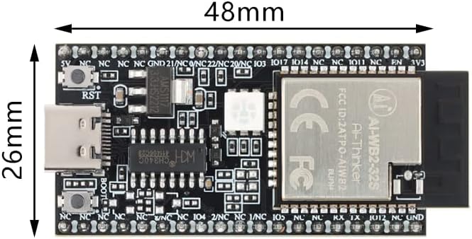 EC Kupnja 3pcs nodemcu ai-wb2-32s WiFi razvojna ploča BT 5.0 Bluetooth 5.0 Bežični razvojni board