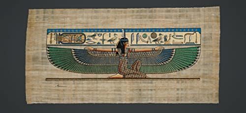 Egipatski drevni ručni rad Papirus slika zid art ukras, Maat ili Mayet