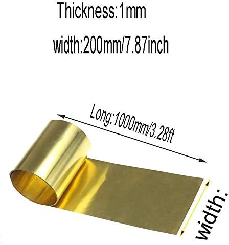 Z stvoriti dizajn mesing ploča H62 mesing Metal tanak Lim pojas folija ploča Shim 200mm/7.87Inchx1000mm /