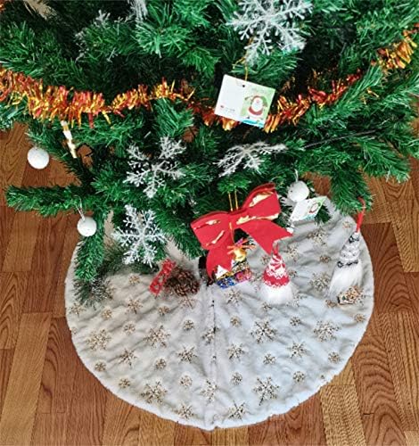 Drže dekor drveća FAUX Božićna mat partija plišana SAD Xmas kućna ornament suknja Početna Dekor grijani
