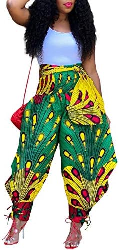 Vogtičke žene casual afričke print harem hlače hipi labavo široko ležaljke