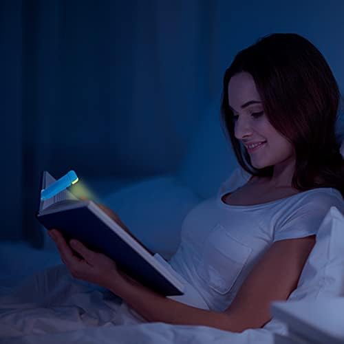 Sluh lampica za čitanje u krevetu noću, prijenosni LED kopča na svjetlu za čitanje, USB punjiva,