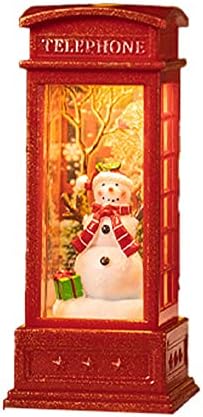 Yhqsyks Christma Lantern, ukrasni božićni svijetloživi svijetli Božićne snježne telefonske