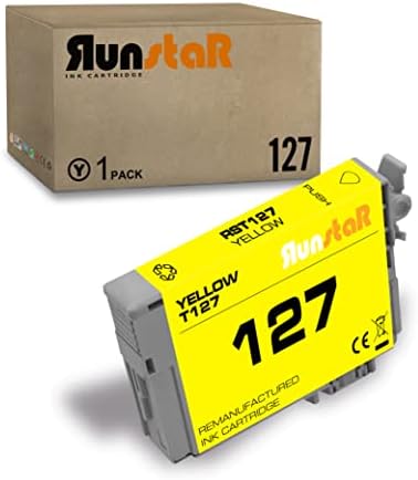 Run Star 1 Pack 127 Žuta zamjena spremnika s tintom za Epson 127 T127 Koristite za radnu snagu