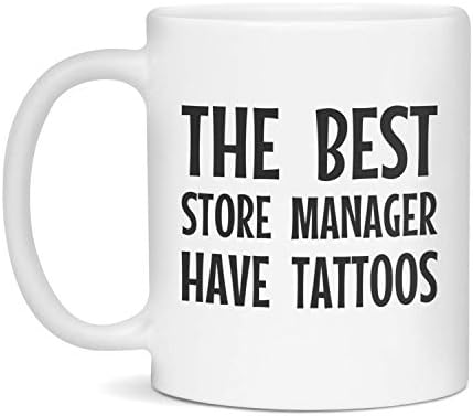 Najbolji menadžer trgovine ima tetovaže, bijelo od 11 unca