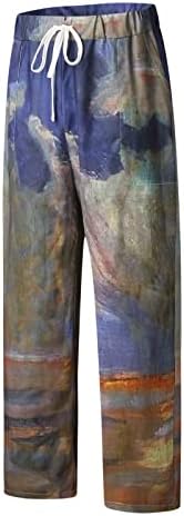 Miashui Boy 10 muške modne Casual štampane džepne pantalone na Pertlanje velike veličine pantalone