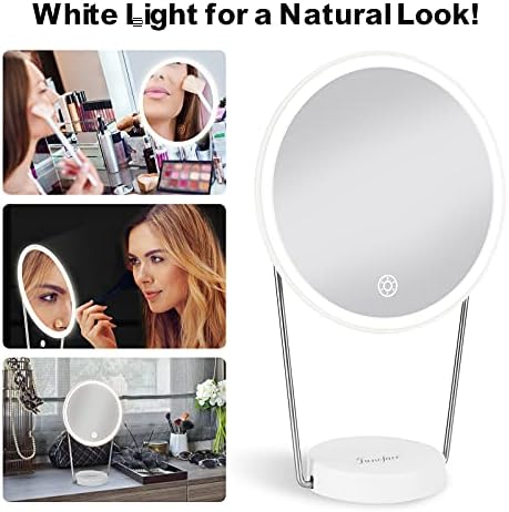Ogledalo za šminkanje sa svetlima ekran osetljiv na dodir LED svetlo toaletno ogledalo sa stolnom lampom