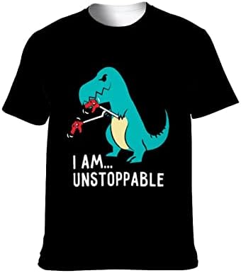 Ja sam nezaustavljiv T-rex muška i ženska grafički kratki rukav Tee ljeto Crewneck Print T Shirt Tops