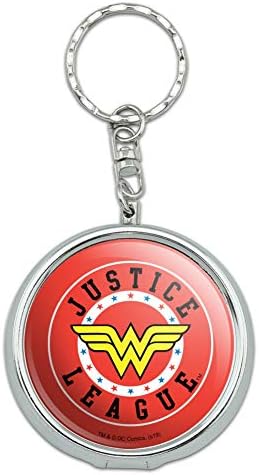 Grafika i više Justice League Wonder Woghth Athletic Logo Prijenosni veličine putovanja džepna torbica pepeljara