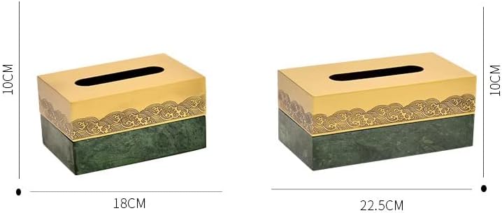 Gretd Mramorna mesingana tkiva kutija za odlaganje tkiva za odlaganje dnevnog boravka Dekorativni okvir