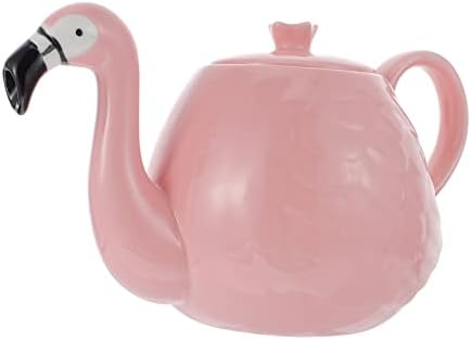 Kichvoe Vintage Decor Teat Flamingo Tea Pot Flamingo Šolice za kavu Postavi keramičke flamingo životinjske