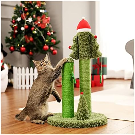 Fzzdp Cat Tree Cat Tower sa sisalom daskom za grebanje za kućne mačke Cat Condo Kitty Play Hous