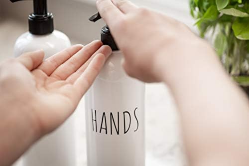 SOAP dispenzer boca boca za farmRoko dekor ruke i posuđe 16 oz plastike s pumpom | Sudoper, kupatilo | Slobodan