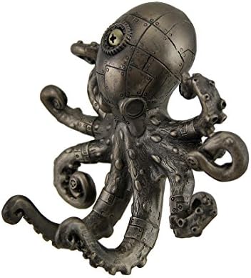 ZECKOS Antikni brončani završni cilj Steampunk hobotnica zidna kuka