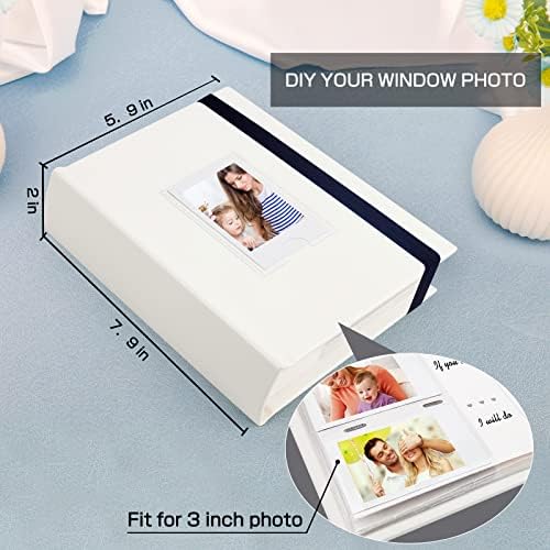 Foto Album za Fujifilm Instax Mini kameru, 180 džepova Instax Mini Album sa Memo područjima, 2x3 foto Album