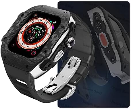 CNHKAU modifikacijski komplet karbonska vlakna za Apple Watch Ultra 8 7 6 SE metalni bezel