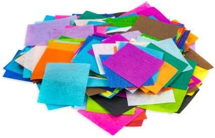 Proizvodi za kiglanje krvarenja papirnih tkiva kvadrata 1,5-inča, 20 različitih boja za umjetnost i zanat, DIY