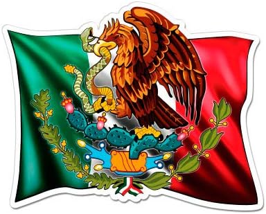 GT grafika Meksička zastava - Vinilna naljepnica vodootporna naljepnica