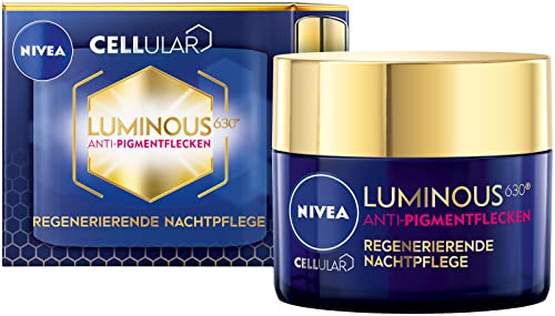 NIVEA Cellular Luminous630 noćna krema protiv pigmentnih tačaka, noćna krema za lice za Pigment i staračke pege,