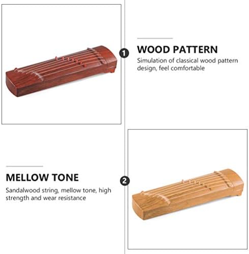 Nuobesty Razvojni igračke Drveni mali Guzheng kineski čizme Zidni model muzički instrument za