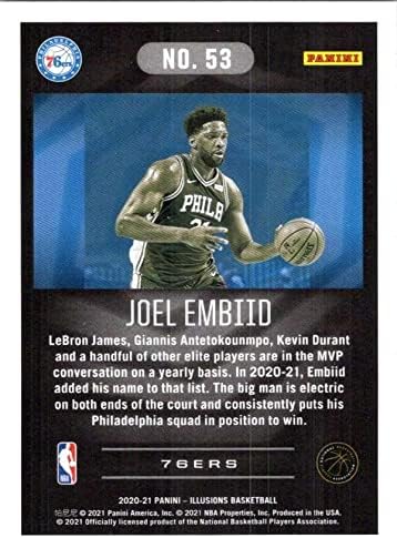 2020-21 PANINI ILUSONS 53 Joel EMIID PHINADELPHIA 76ERS NBA košarkaška trgovačka kartica