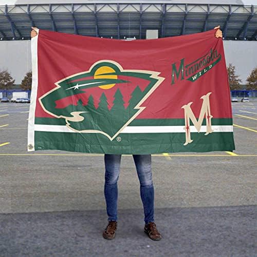Minnesota Wild Logo Insignia 3x5 stopa zastava bannera