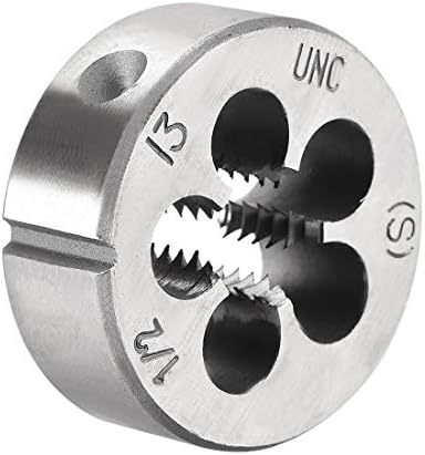 UXCELL 1 / 2-13 UNC okrugli die, strojni navoj desni navojni navojni navojni, aluminijski alat čelični