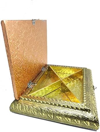 Drvena suho voćna kutija okrugla rukotvorina aluminijum singhasan aasan meenakari lord singhasan diwali