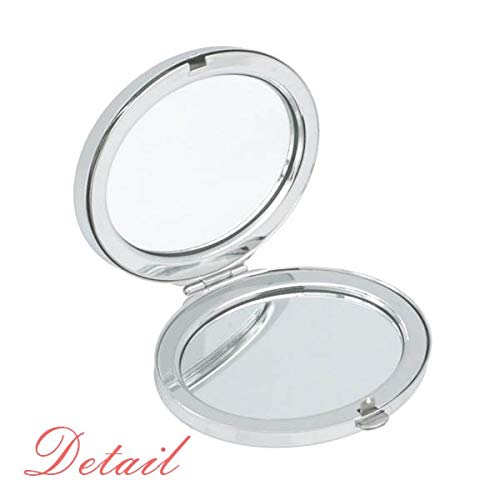 Crvena Pahuljica Jelena Art Deco Poklon Modno Ogledalo Prijenosni Preklopni Ručni Makeup Dvostruke Strane Naočare