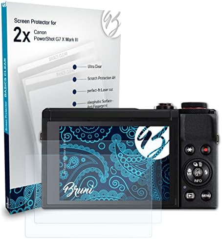 Bruni zaštitni ekran kompatibilan sa Canon PowerShot G7 X Mark III zaštitni film, kristalno čist