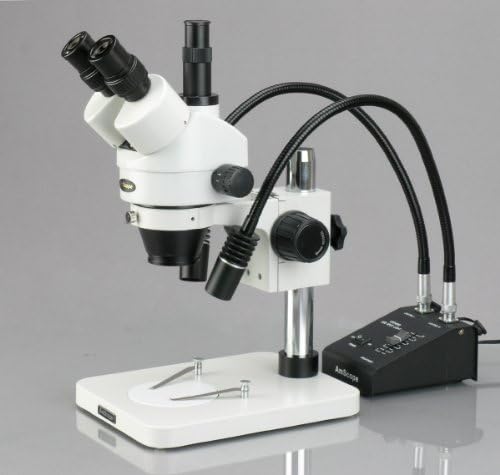 AmScope SM-1TSW2-L6W - 5m digitalni profesionalni Trinokularni Stereo Zoom mikroskop, okular WH10x i WH25x,