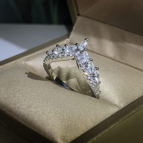 Žene Prstenovi Žene Nakit Rings Modni ženski luk puni dijamantni prsten za angažman za žene