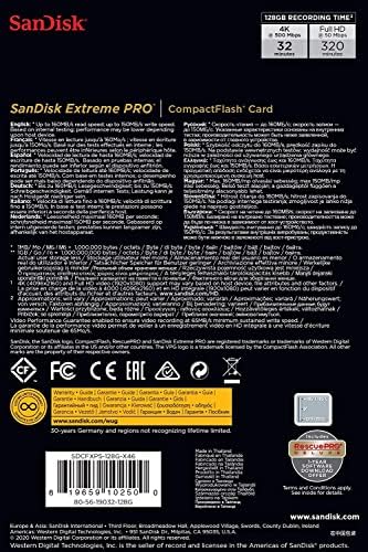 SanDisk 128GB Extreme PRO CompactFlash memorijska kartica UDMA 7 brzina do 160MB/s - SDCFXPS-128g-X46