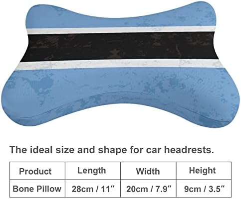 Retro Bocvana zastava 2pcs jastuci za automobile prozračivo automatsko naslon za odmor, jastuk od