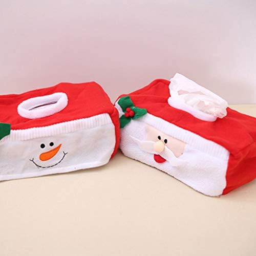 Best sportble Santa Claus Decoration 3pcs Božićna tkiva kutija pokrivač tkiva tkiva tkiva Poklopac tkiva Držač