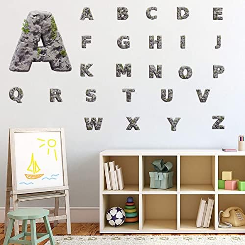 XYLAND Rocky abeceda ABC Zidne naljepnice Dječja učenja obrazovne zidne naljepnice Ogulje i štap uklonjiva