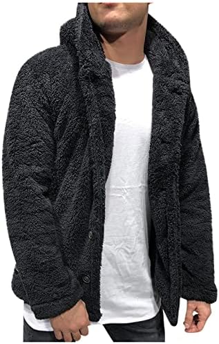 Jakne za muškarce prevelizirani kaputi sa kapuljačom džempere vrhovi odljetnice jesen zimski gumb niz kardigan