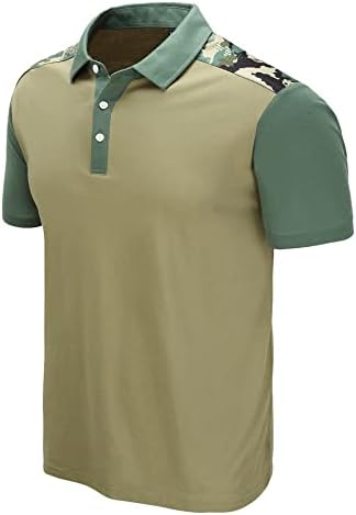 Zity Taktičke košulje za muškarce Vojne golf majice kratki rukav sa majicom vojske ovratnika