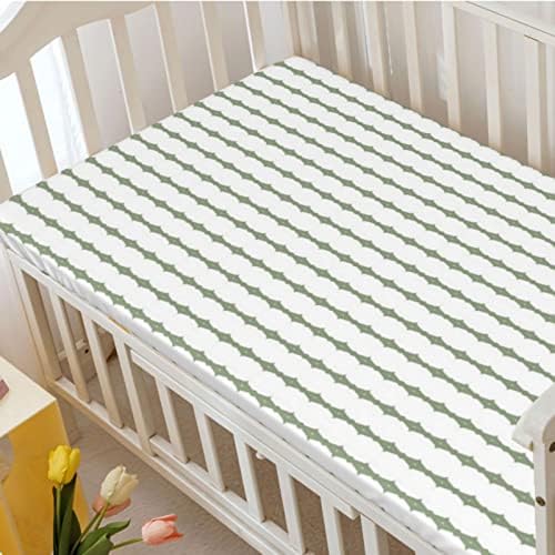 Stripes Themed Opremljeni list krevetića, standardni madrac sa krevetom ultra ultra mekani materijal-beba za