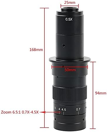 Oprema za laboratorijski mikroskop 180x zum C-mount objektiv-kamera za video mikroskop Podesiva 180x 120x