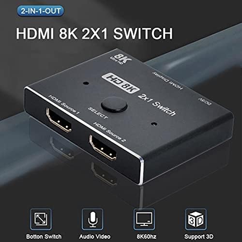 NFHK 8K @ 60Hz HDMI kompatibilan 2.1 prekidač i 3 kablove 2-u-1-out HUB podržava HDCP SST proširena 4k @