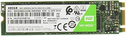 Western Digital WD Green WDS480G2G0B 480 GB SSD uređaj - SATA 600 - unutarnji - M.2 2280-545