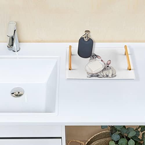 Dallon akril u kupaonici, pravokutni akvalizorni zečice zečje dekorativne ladice sa zlatnim ručkama za kuhinju