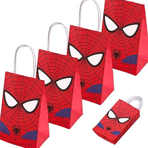 24pcs Spiderman Party Dayes, Goodees Candy Favority Bags za dječji superherojski tematski rođendani rođendani,