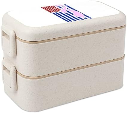Brita za podizanje svijesti Dvostruki paket Bento kutija za ručak s pribor za ručavanje za ručavanje